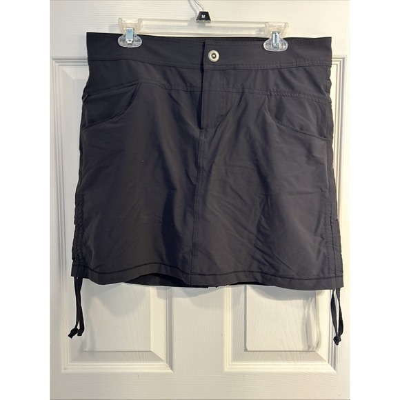 Cabela's Skort Women Size 10 Gray Stretch Ruched Athletic Tennis Golf - Picture 1 of 9
